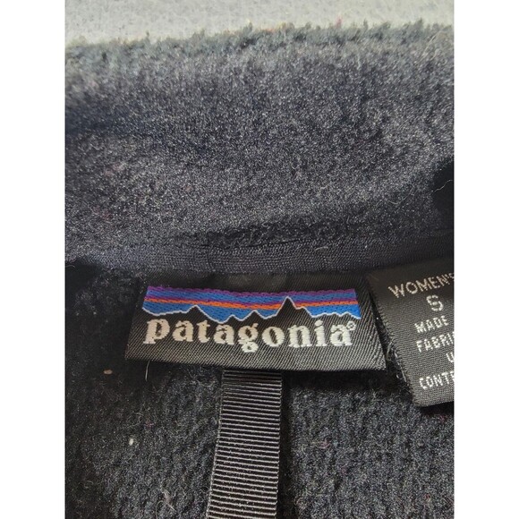 Patagonia Fleece Vest Womens Small Black Regulator R Series Made in USA Full Zip - Picture 2 of 11